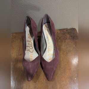 Sam Edelman Women's Burgundy Suede Pumps